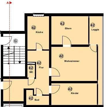 Prenájom bytu 3-izbový 85 m², Siemensstraße 39, Bamberg, Bavorsko Prenájom bytu 3-izbový 85 m², Siemensstraße 39, Bamberg, Bavorsko
