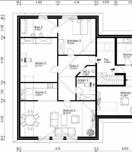 Prenájom bytu 3-izbový 116 m², Dorfstraße 23, Reppenstedt, Dolné Sasko Prenájom bytu 3-izbový 116 m², Dorfstraße 23, Reppenstedt, Dolné Sasko