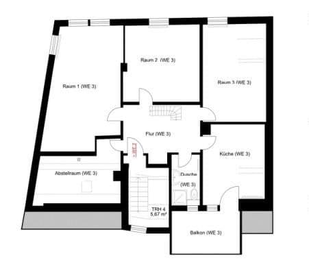 Prenájom bytu 4-izbový 103 m², Darmstadt, Hesensko Prenájom bytu 4-izbový 103 m², Darmstadt, Hesensko