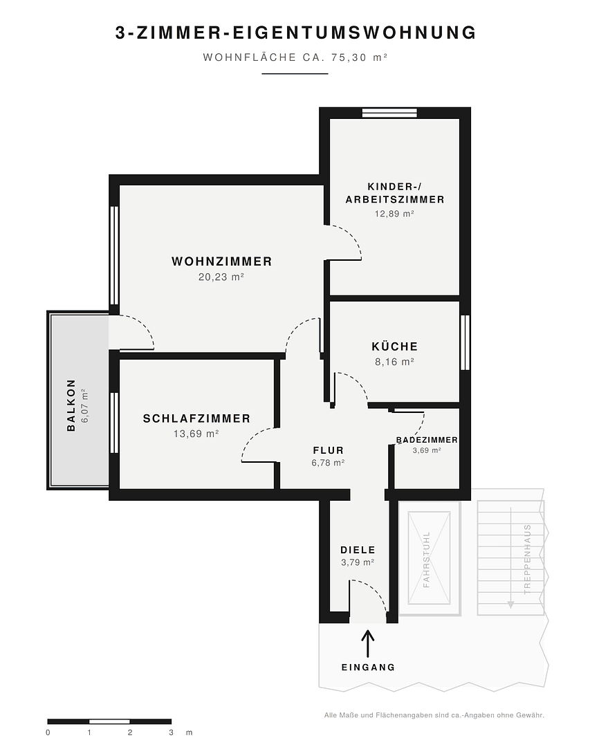 Predaj bytu 3-izbový 76 m², Brinkholt 17, Langenhagen, Dolné Sasko Predaj bytu 3-izbový 76 m², Brinkholt 17, Langenhagen, Dolné Sasko