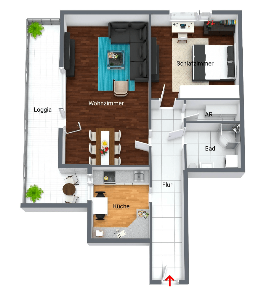 Prenájom bytu 2-izbový 60 m², Tannenstraße 1, Röthenbach an der Pegnitz, Bavorsko Prenájom bytu 2-izbový 60 m², Tannenstraße 1, Röthenbach an der Pegnitz, Bavorsko