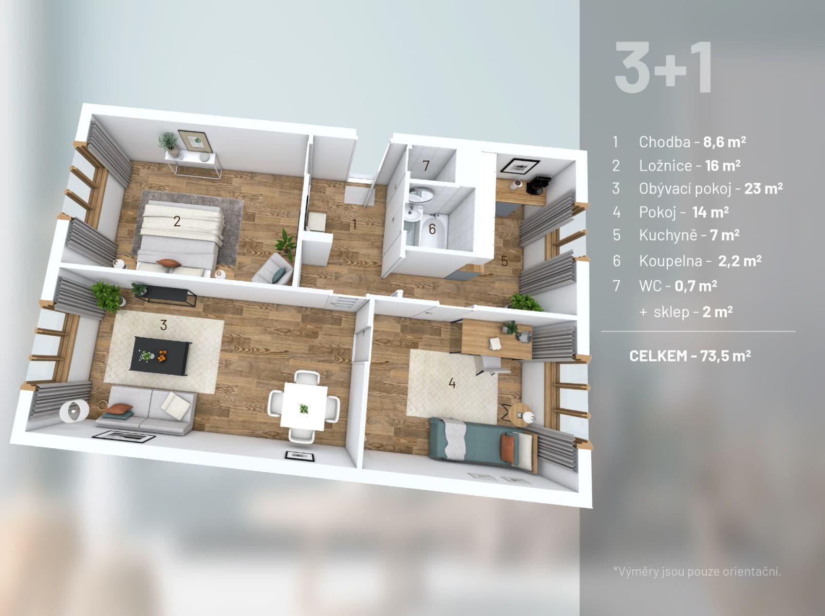 Predaj bytu 3-izbový 73 m², K Lučinám, Praha, Praha Predaj bytu 3-izbový 73 m², K Lučinám, Praha, Praha