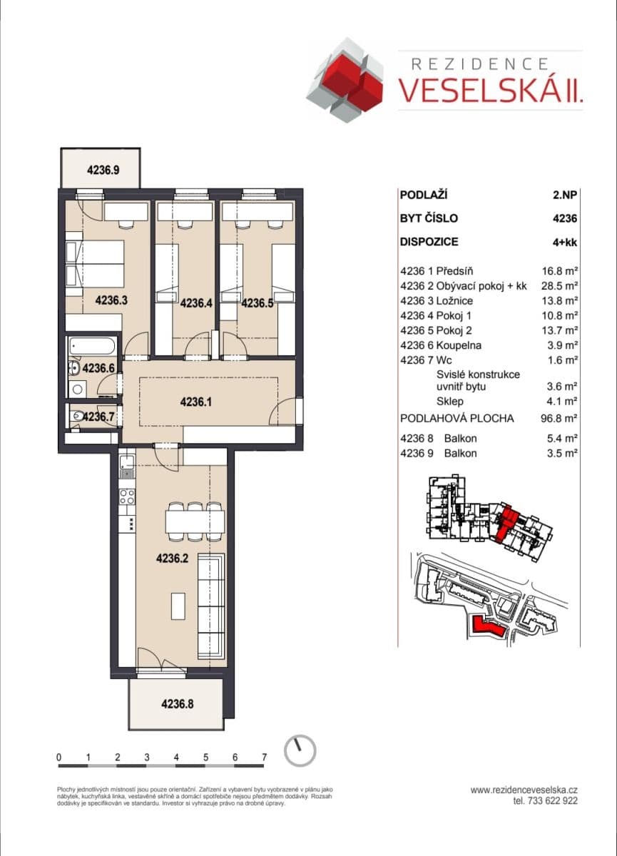 Predaj bytu 4-izbový 97 m², Škrábkových, Praha, Praha Predaj bytu 4-izbový 97 m², Škrábkových, Praha, Praha