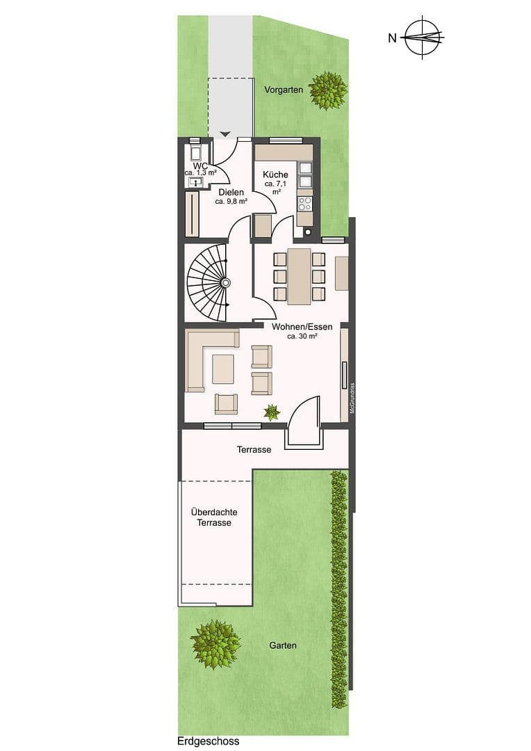 Predaj domu 127 m², pozemok 261 m², Grasbrunn, Bavorsko Predaj domu 127 m², pozemok 261 m², Grasbrunn, Bavorsko