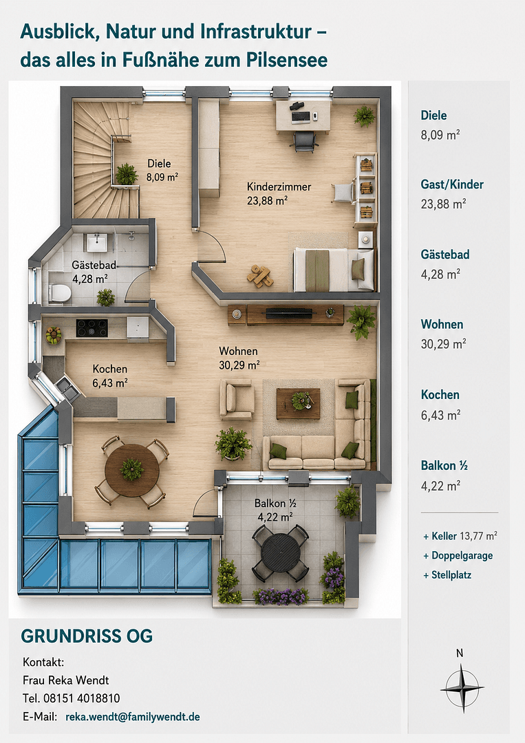 Predaj bytu 5-izbový 134 m², Seefeld, Bavorsko Predaj bytu 5-izbový 134 m², Seefeld, Bavorsko