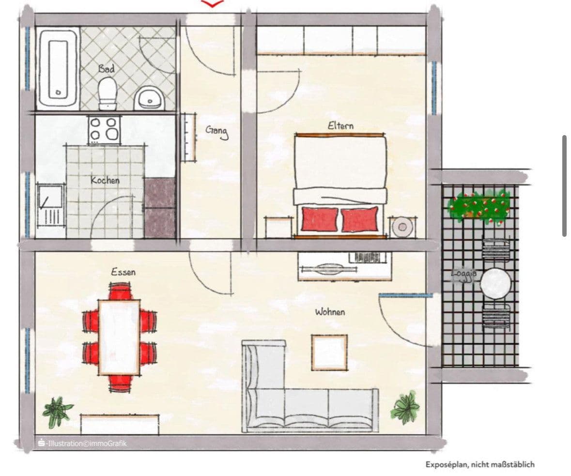 Predaj bytu 2-izbový 60 m², Brunnengasse 3, Gerolzhofen, Bavorsko Predaj bytu 2-izbový 60 m², Brunnengasse 3, Gerolzhofen, Bavorsko