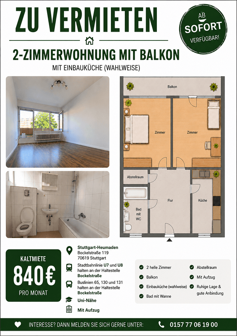 Prenájom bytu 2-izbový 56 m², Bockelststrasse 119A, Stuttgart Heumaden, Bádensko-Wurttembersko Prenájom bytu 2-izbový 56 m², Bockelststrasse 119A, Stuttgart Heumaden, Bádensko-Wurttembersko