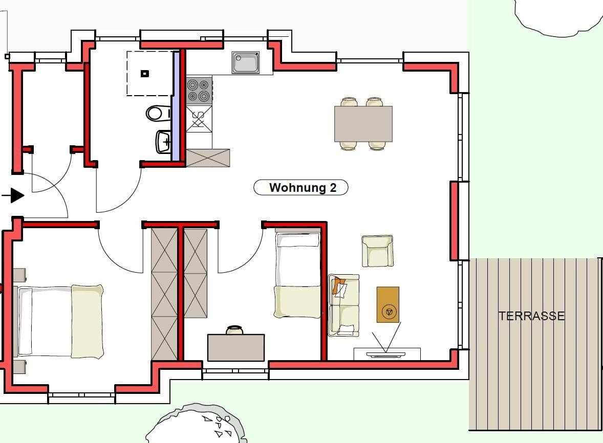 Prenájom bytu 3-izbový 71 m², Vogesenstr. 30, Kehl, Bádensko-Wurttembersko Prenájom bytu 3-izbový 71 m², Vogesenstr. 30, Kehl, Bádensko-Wurttembersko
