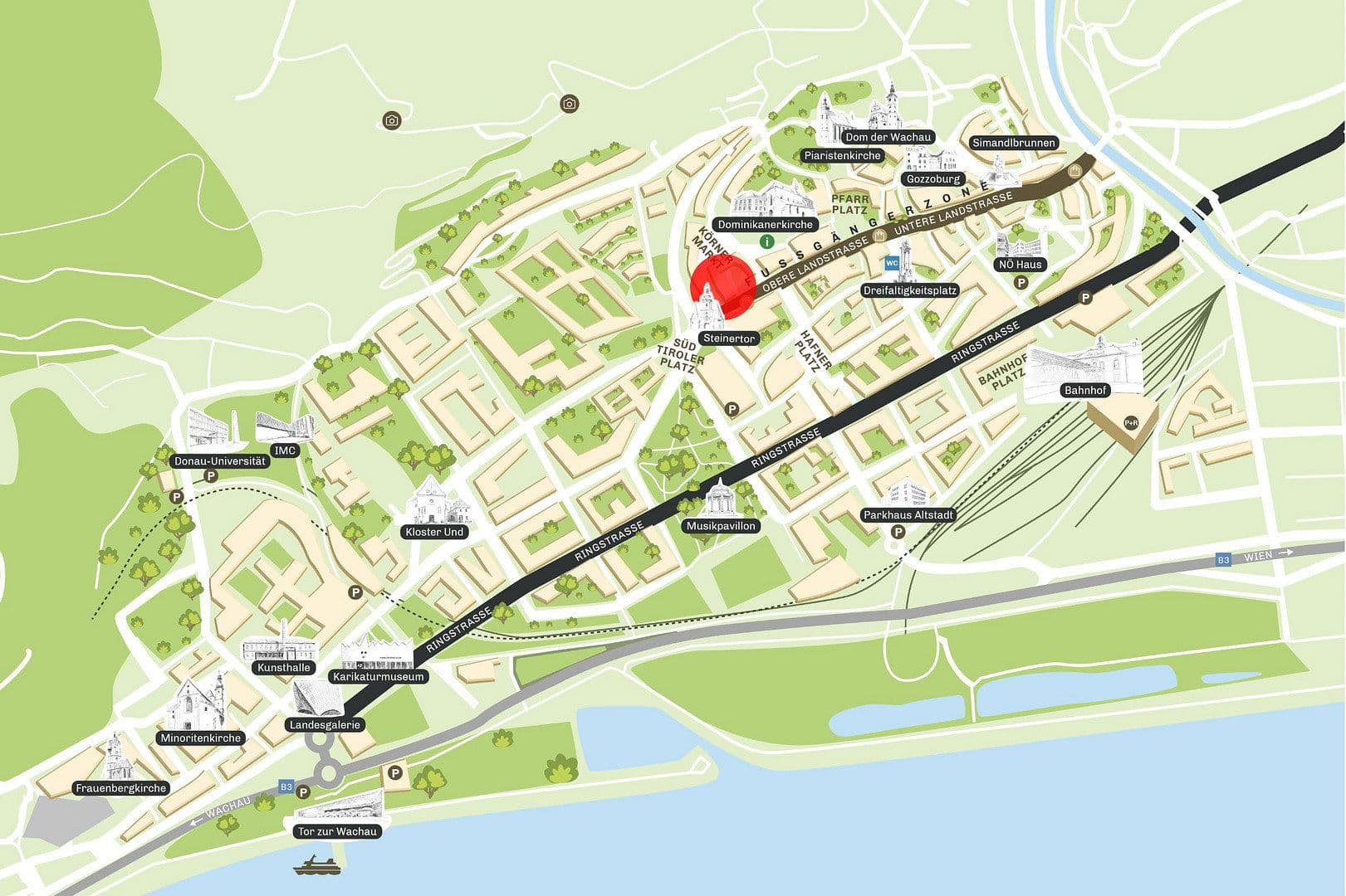 Prenájom nebytového priestoru 41 m², Schmidgasse 7, Krems, Dolné Rakúsko Prenájom nebytového priestoru 41 m², Schmidgasse 7, Krems, Dolné Rakúsko
