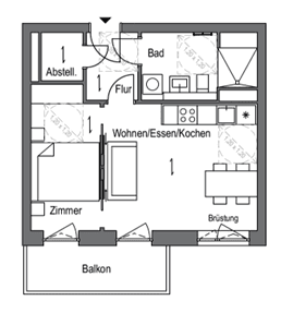 Prenájom bytu 2-izbový 44 m², Parkstr., Berlin, Berlín Prenájom bytu 2-izbový 44 m², Parkstr., Berlin, Berlín