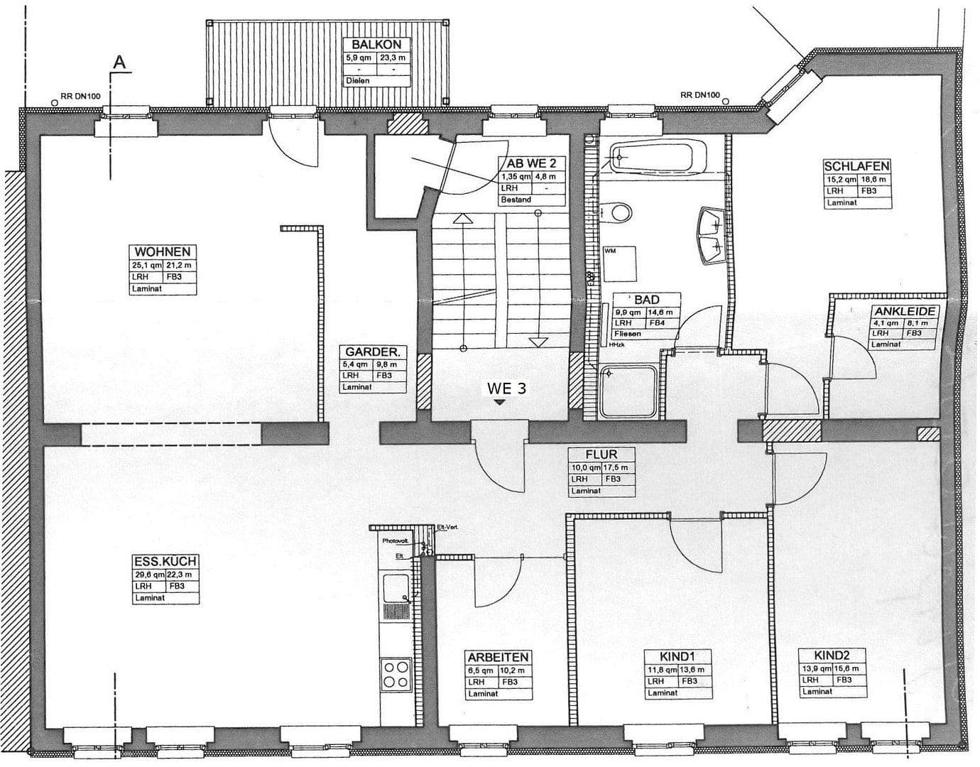 Prenájom bytu 4-izbový 134 m², Jupiterstraße 22, Halle (Saale), Sasko-Anhaltsko Prenájom bytu 4-izbový 134 m², Jupiterstraße 22, Halle (Saale), Sasko-Anhaltsko