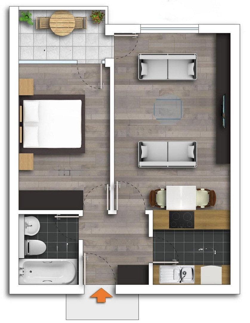 Prenájom bytu 2-izbový 49 m², Bayreuther Straße 10, Chemnitz, Sasko Prenájom bytu 2-izbový 49 m², Bayreuther Straße 10, Chemnitz, Sasko