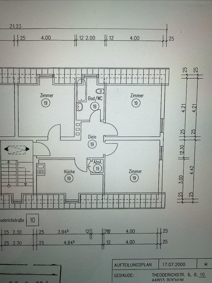 Prenájom bytu 3-izbový 68 m², Theoderichstraße 10, Bochum, Severné Porýnie - Westfálsko Prenájom bytu 3-izbový 68 m², Theoderichstraße 10, Bochum, Severné Porýnie - Westfálsko