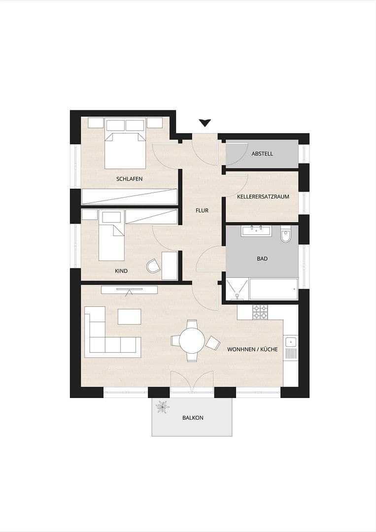 Prenájom bytu 3-izbový 77 m², Ziehrerweg 5a, Hamburg, Hamburg Prenájom bytu 3-izbový 77 m², Ziehrerweg 5a, Hamburg, Hamburg