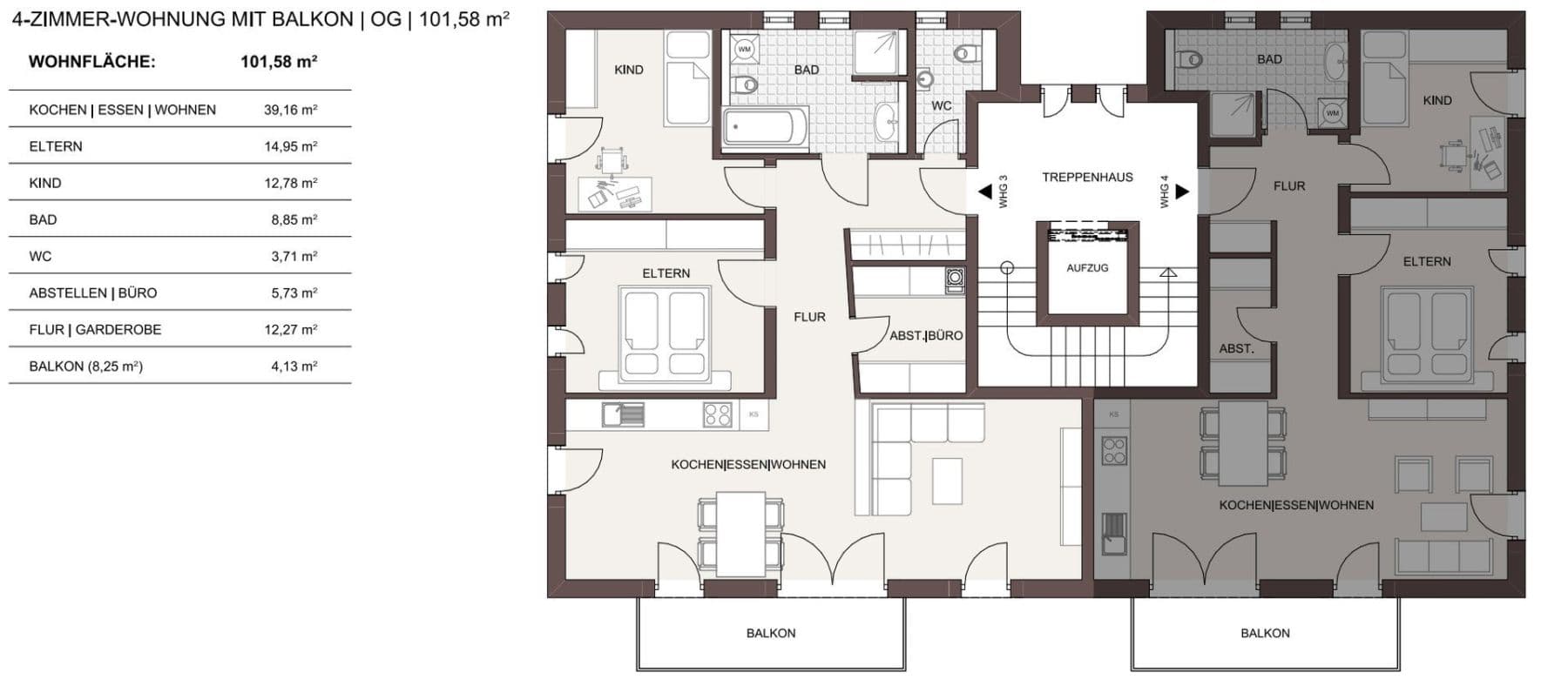 Prenájom bytu 3-izbový 102 m², Boschstraße 3, Heldenstein, Bavorsko Prenájom bytu 3-izbový 102 m², Boschstraße 3, Heldenstein, Bavorsko