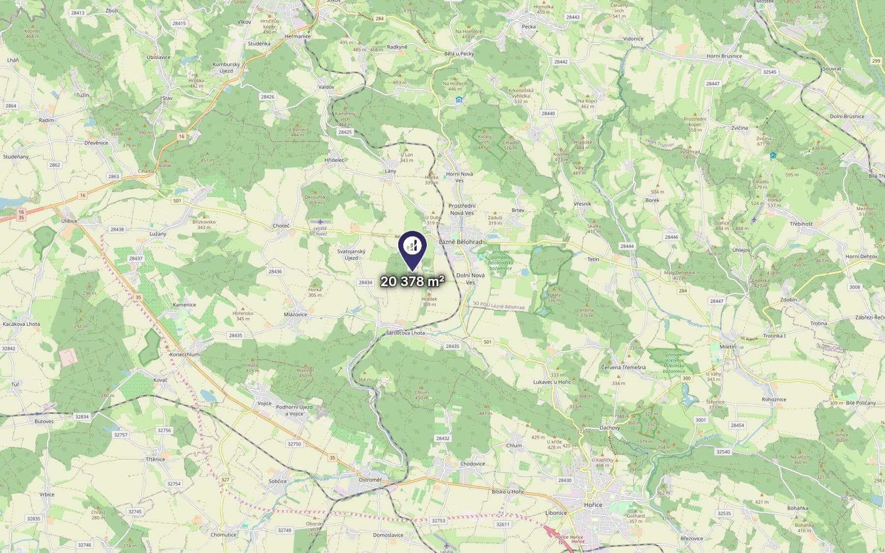 Predaj pozemku 20.378 m², Svatojanský Újezd, Královéhradecký kraj Predaj pozemku 20.378 m², Svatojanský Újezd, Královéhradecký kraj