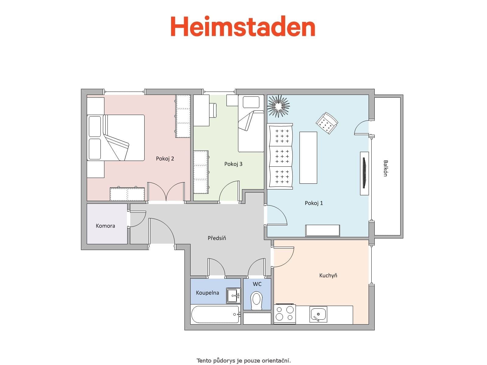 Prenájom bytu 3-izbový 69 m², Petřvaldská, Havířov, Moravskoslezský kraj Prenájom bytu 3-izbový 69 m², Petřvaldská, Havířov, Moravskoslezský kraj