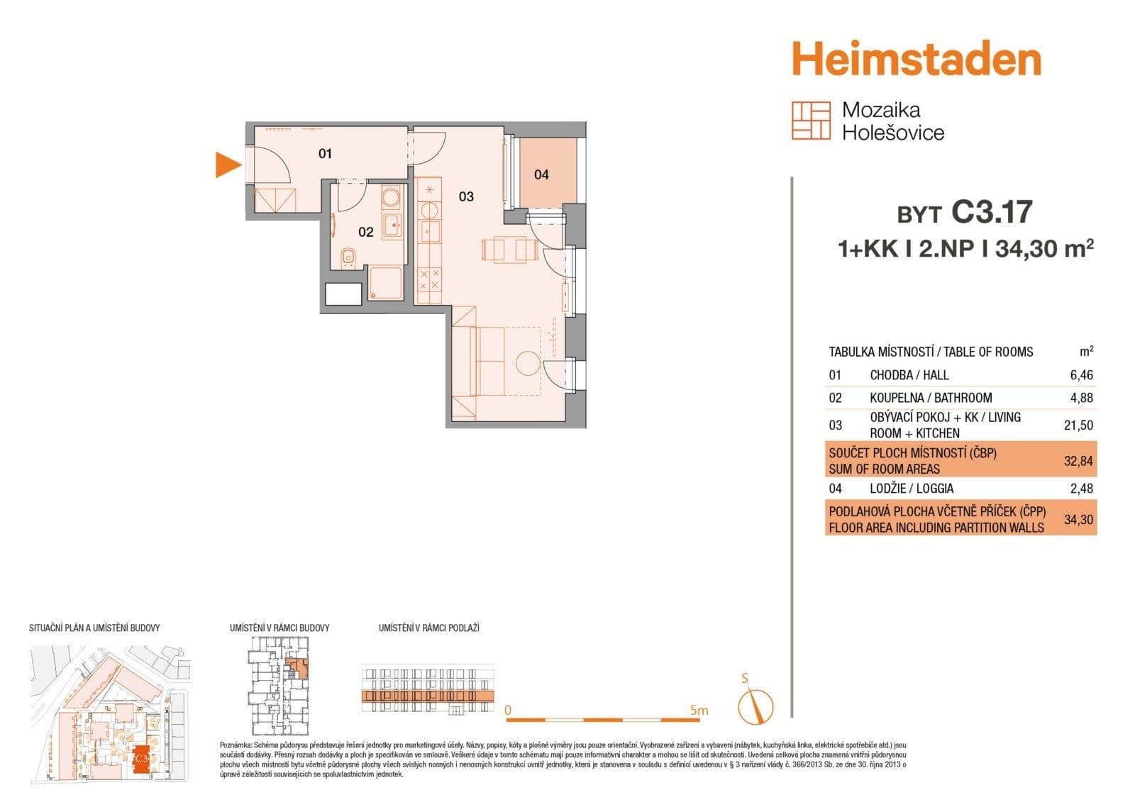 Prenájom bytu 1-izbový 34 m², Vrbenského, Praha, Praha Prenájom bytu 1-izbový 34 m², Vrbenského, Praha, Praha