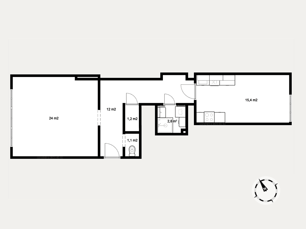 Predaj bytu 2-izbový 56 m², U Družstva Život, Praha, Praha Predaj bytu 2-izbový 56 m², U Družstva Život, Praha, Praha