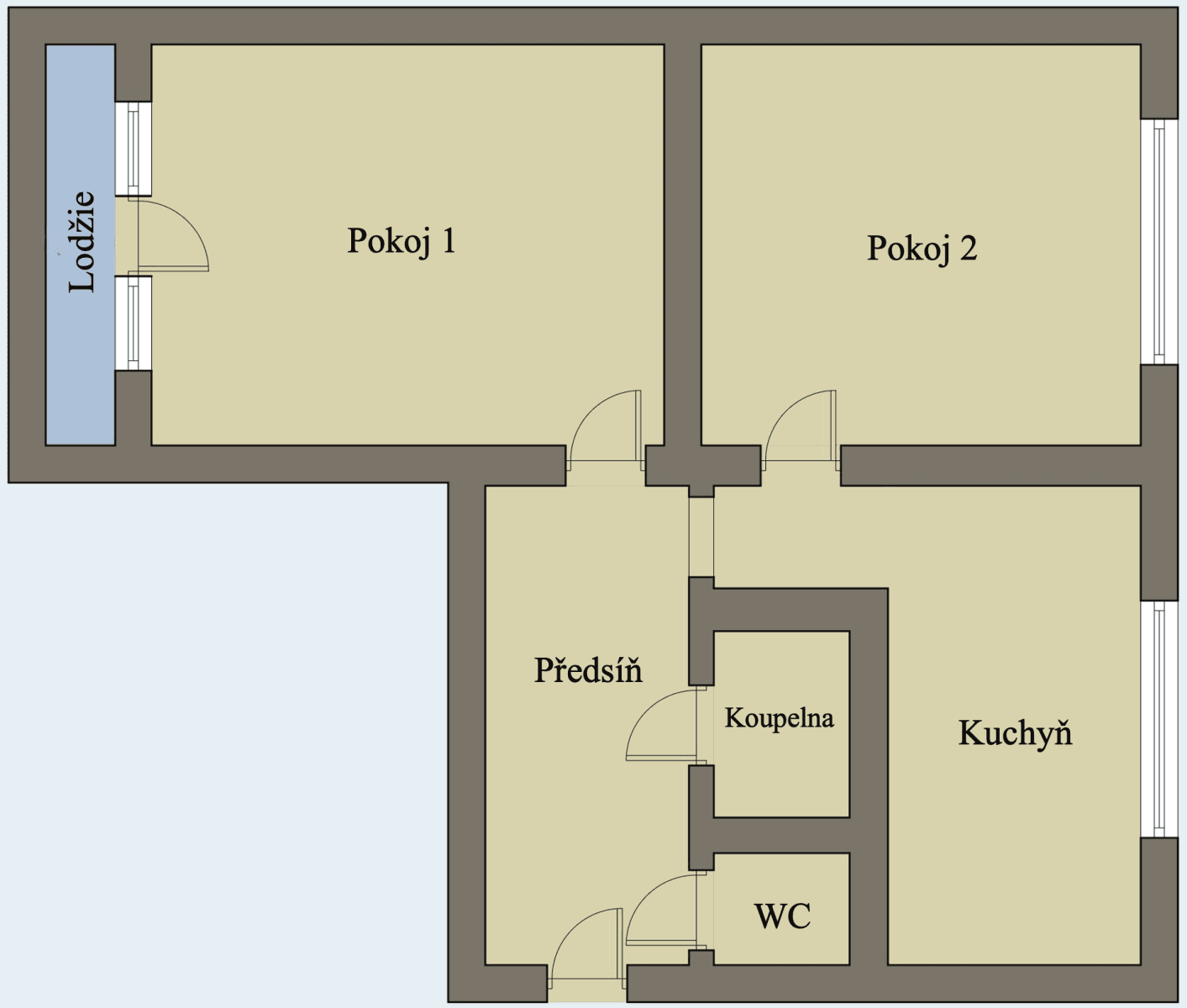 Predaj bytu 2-izbový 52 m², Štěchovická, Praha, Praha Predaj bytu 2-izbový 52 m², Štěchovická, Praha, Praha