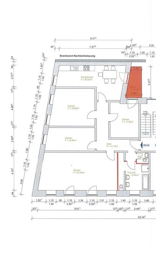 Prenájom bytu 4-izbový 123 m², Thiemstraße 10, Magdeburg, Sasko-Anhaltsko Prenájom bytu 4-izbový 123 m², Thiemstraße 10, Magdeburg, Sasko-Anhaltsko