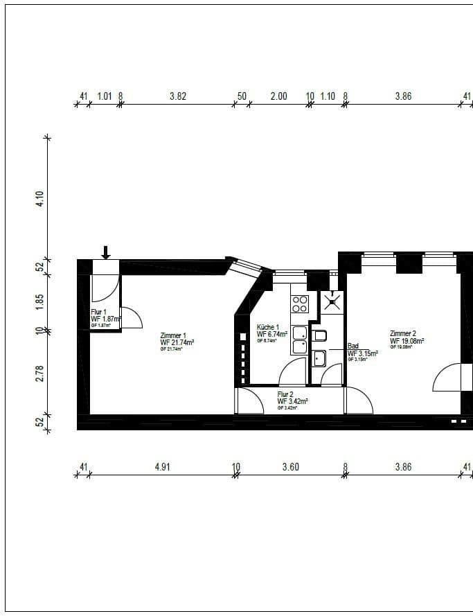 Predaj bytu 2-izbový 56 m², Berlin, Berlín Predaj bytu 2-izbový 56 m², Berlin, Berlín