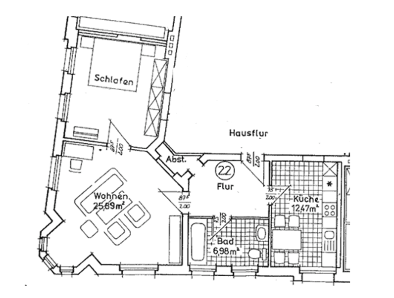 Prenájom bytu 2-izbový 74 m², Werderstr. 30, Dessau-Rosslau, Sasko-Anhaltsko Prenájom bytu 2-izbový 74 m², Werderstr. 30, Dessau-Rosslau, Sasko-Anhaltsko