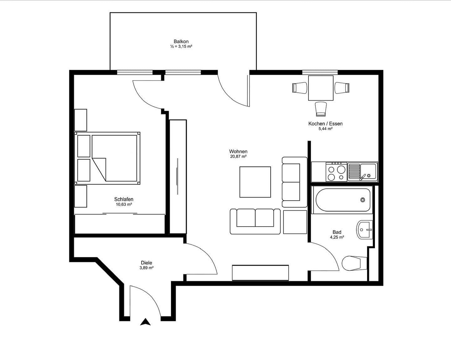 Predaj bytu 2-izbový 48 m², Siedlerstraße 6, Unterschleißheim, Bavorsko Predaj bytu 2-izbový 48 m², Siedlerstraße 6, Unterschleißheim, Bavorsko