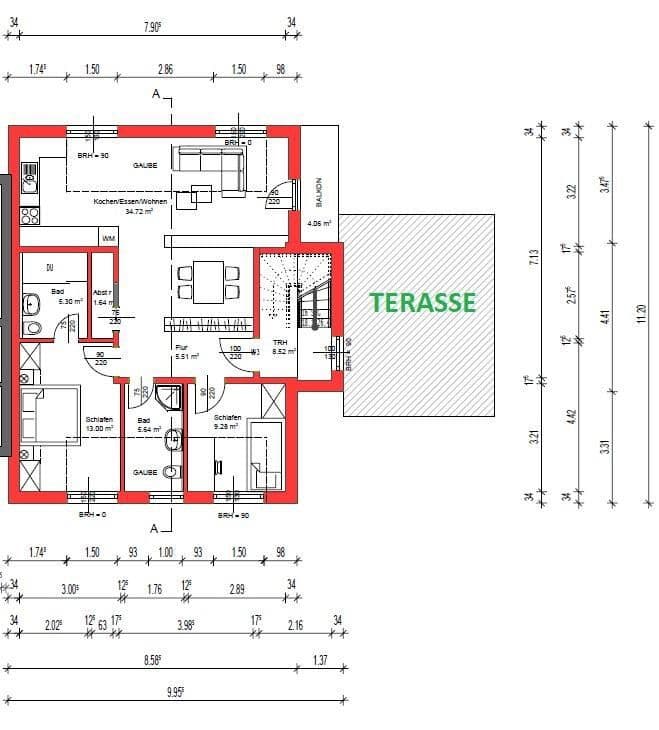 Prenájom bytu 3-izbový 95 m², Baden-Baden, Bádensko-Wurttembersko Prenájom bytu 3-izbový 95 m², Baden-Baden, Bádensko-Wurttembersko