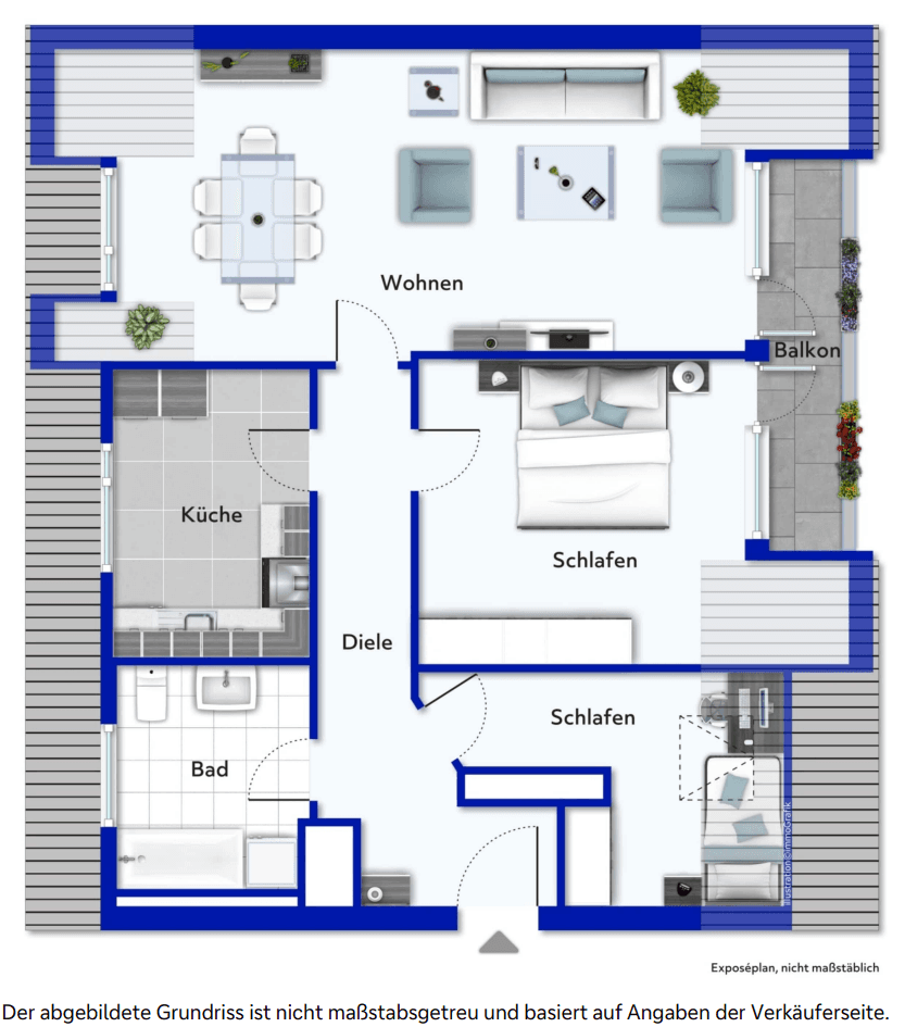 Prenájom bytu 3-izbový 75 m², Schützenstraße 75, Remscheid, Severné Porýnie - Westfálsko Prenájom bytu 3-izbový 75 m², Schützenstraße 75, Remscheid, Severné Porýnie - Westfálsko