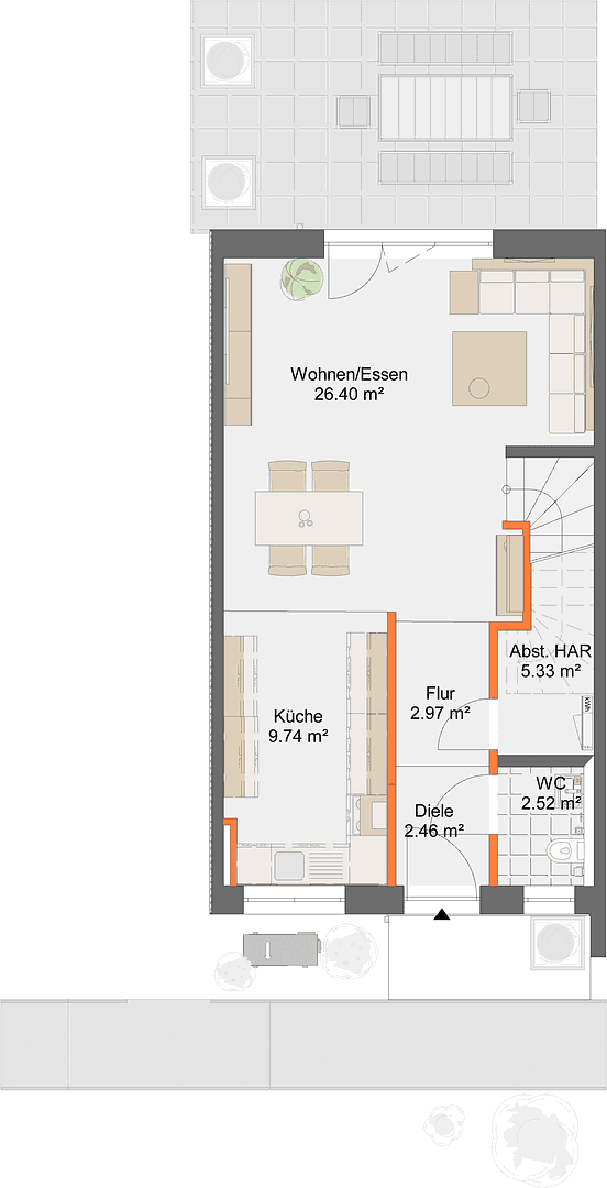 Prenájom domu 140 m², pozemok 100 m², Veckerhagenerstr. 4, Fuldatal, Hesensko Prenájom domu 140 m², pozemok 100 m², Veckerhagenerstr. 4, Fuldatal, Hesensko