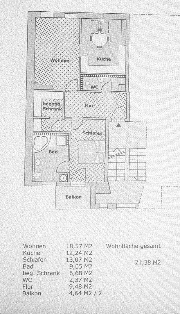 Prenájom bytu 2-izbový 77 m², Chemnitz, Sasko Prenájom bytu 2-izbový 77 m², Chemnitz, Sasko