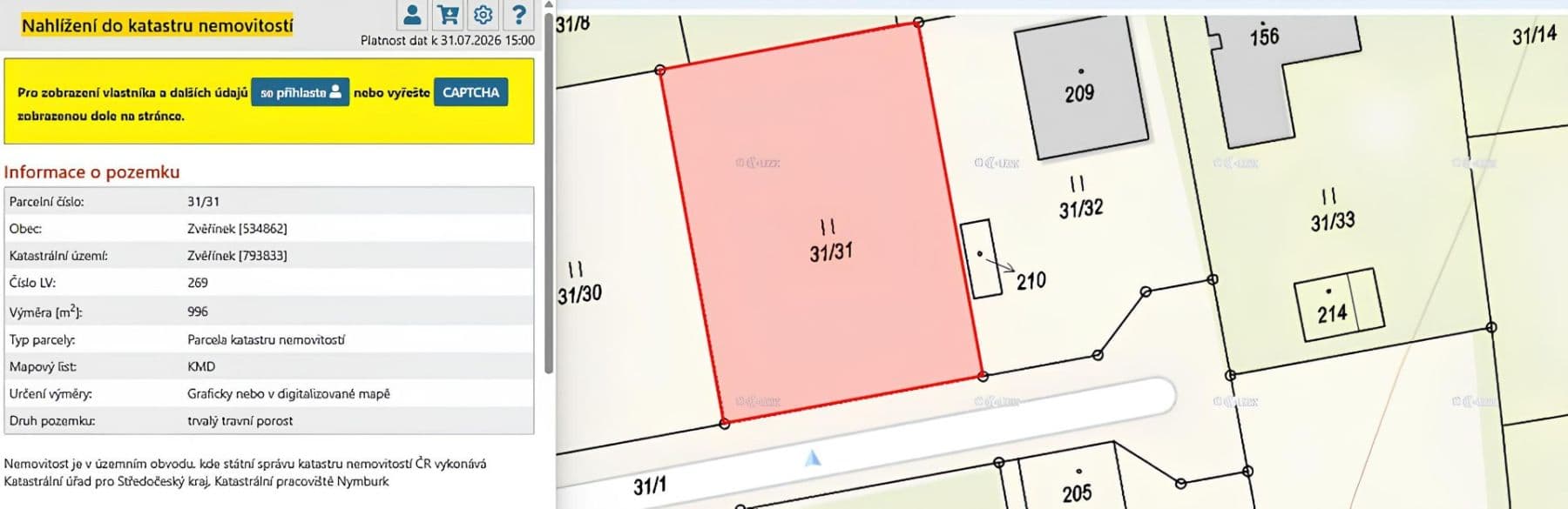 Predaj pozemku 996 m², V Průhonu, Zvěřínek, Středočeský kraj Predaj pozemku 996 m², V Průhonu, Zvěřínek, Středočeský kraj