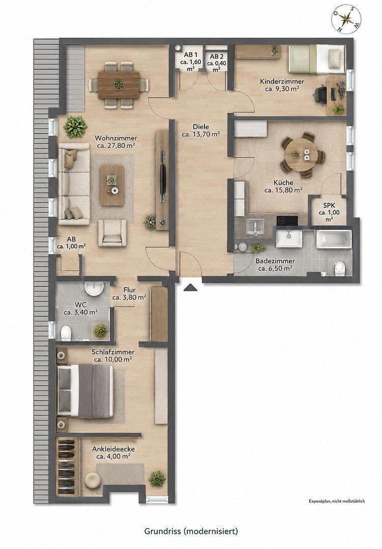 Predaj bytu 3-izbový 98 m², Bremerhaven, Brémy Predaj bytu 3-izbový 98 m², Bremerhaven, Brémy