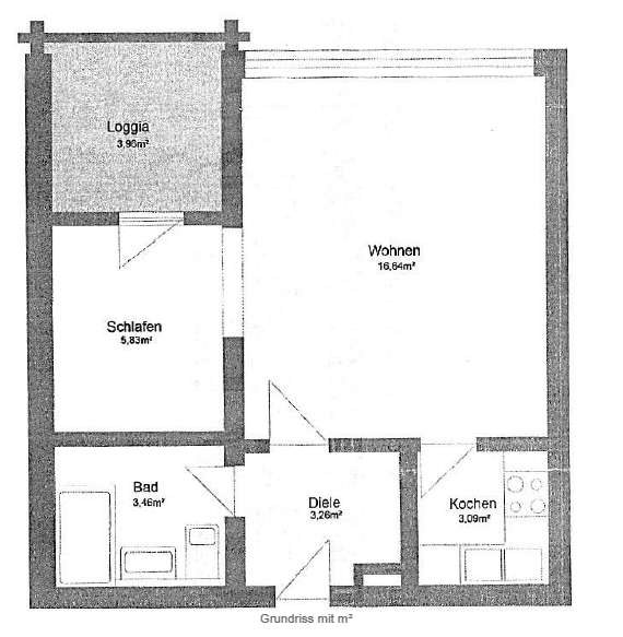 Prenájom bytu 2-izbový 38 m², Zeppelinstr. 36, Augsburg, Bavorsko Prenájom bytu 2-izbový 38 m², Zeppelinstr. 36, Augsburg, Bavorsko