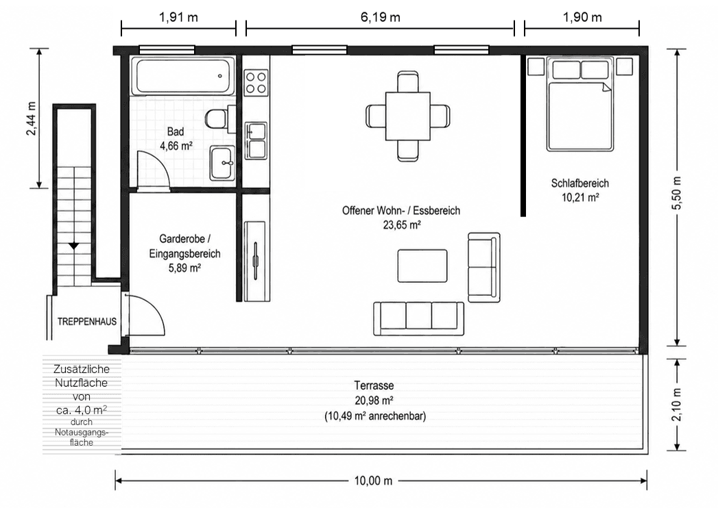 Predaj bytu 1-izbový 55 m², Dingolfing, Bavorsko Predaj bytu 1-izbový 55 m², Dingolfing, Bavorsko