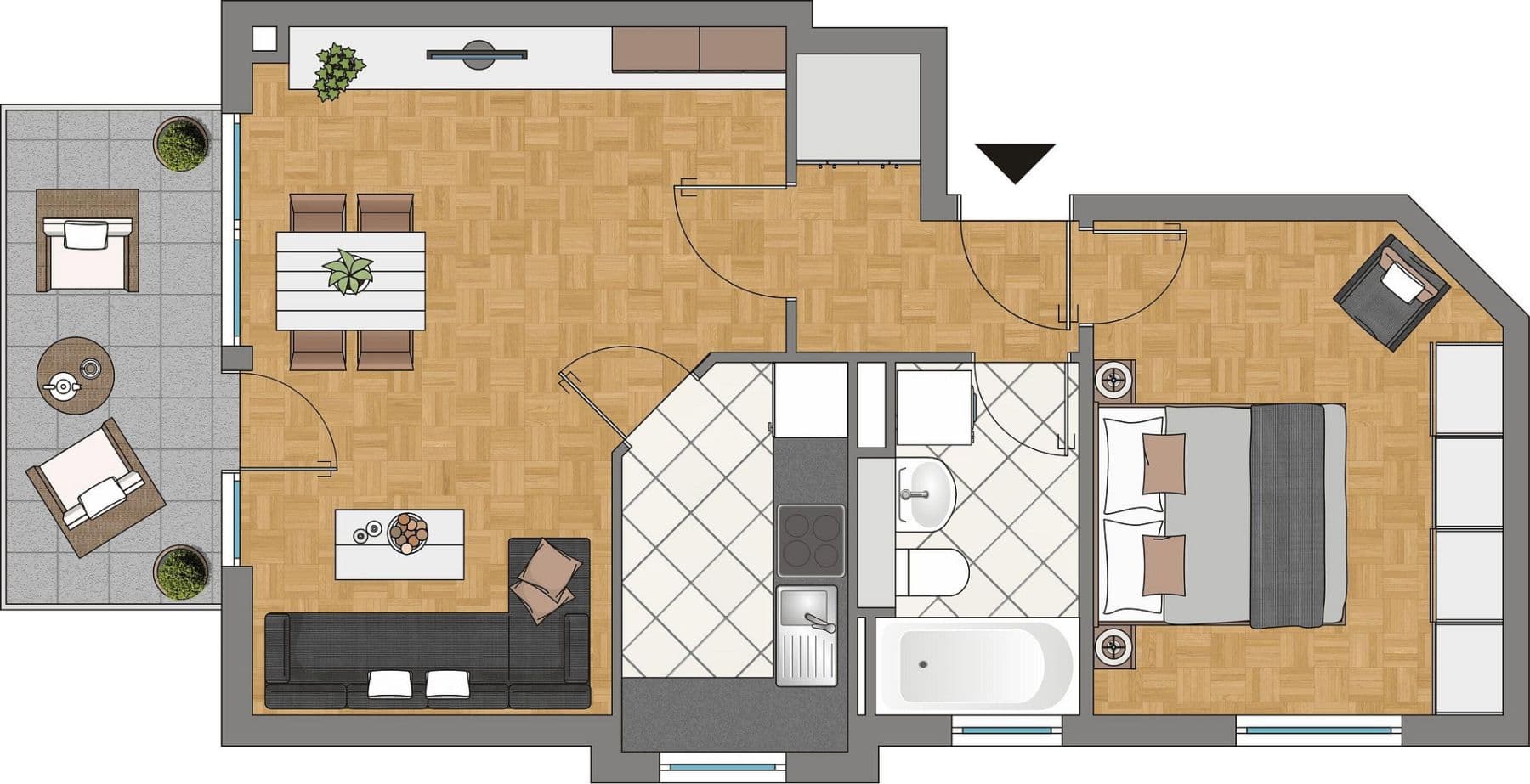Predaj bytu 2-izbový 52 m², An der Kaiserburg 13, Düsseldorf-Gerresheim, Severné Porýnie - Westfálsko Predaj bytu 2-izbový 52 m², An der Kaiserburg 13, Düsseldorf-Gerresheim, Severné Porýnie - Westfálsko