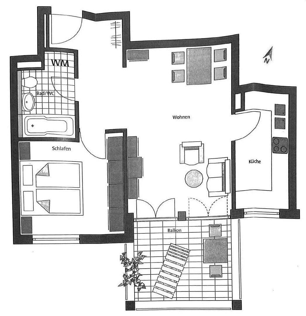 Prenájom bytu 2-izbový 54 m², Starnberg, Bavorsko Prenájom bytu 2-izbový 54 m², Starnberg, Bavorsko