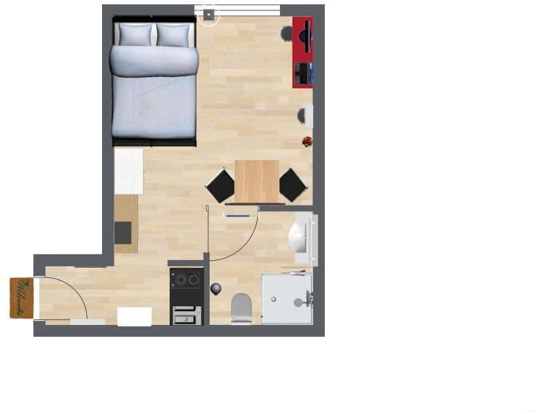 Predaj bytu 1-izbový 21 m², Mannheim, Bádensko-Wurttembersko Predaj bytu 1-izbový 21 m², Mannheim, Bádensko-Wurttembersko