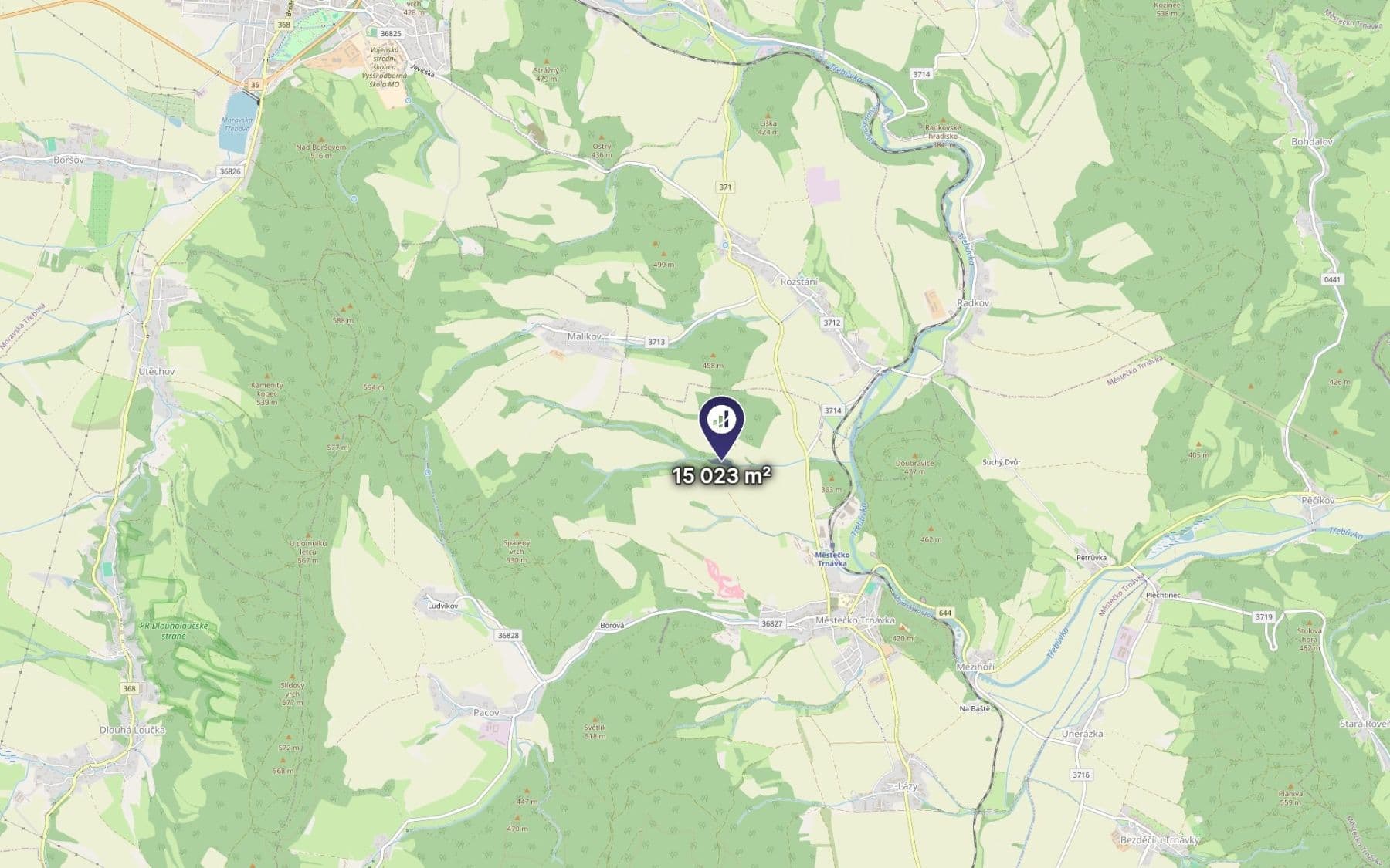 Predaj pozemku 15.023 m², Městečko Trnávka, Pardubický kraj Predaj pozemku 15.023 m², Městečko Trnávka, Pardubický kraj
