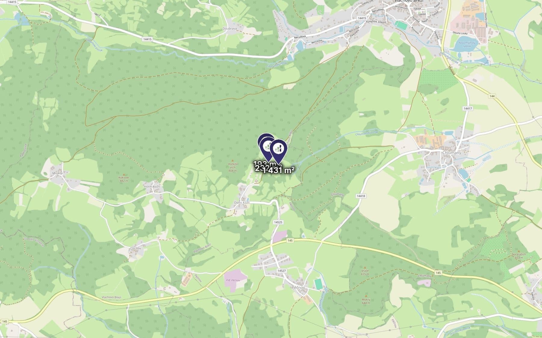 Predaj pozemku 1.856 m², Vlachovo Březí, Jihočeský kraj Predaj pozemku 1.856 m², Vlachovo Březí, Jihočeský kraj