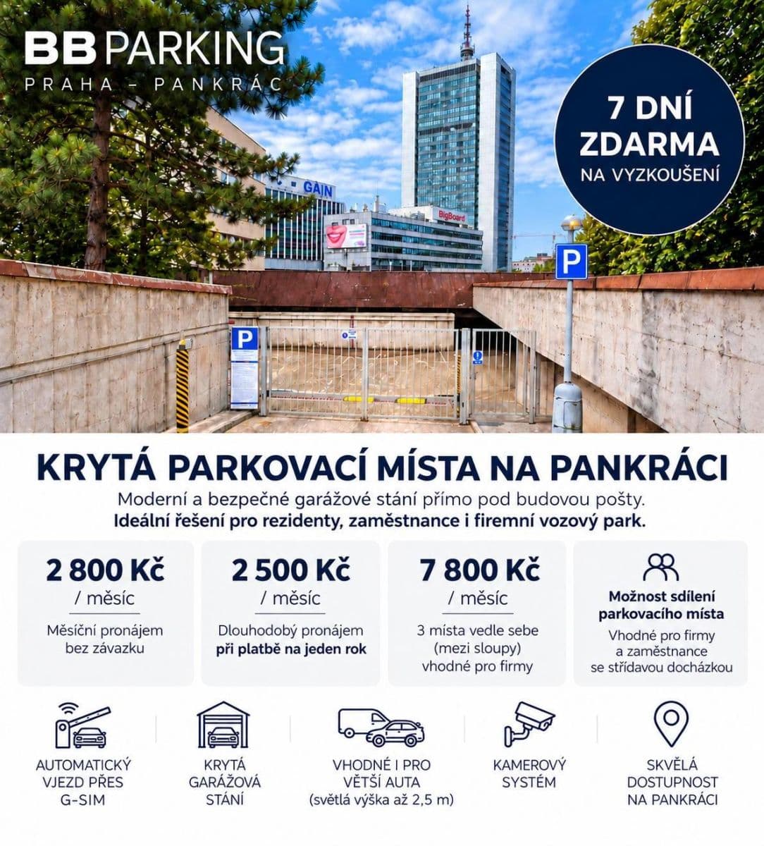 Prenájom garáže 14 m², Bystřická, Praha, Praha Prenájom garáže 14 m², Bystřická, Praha, Praha
