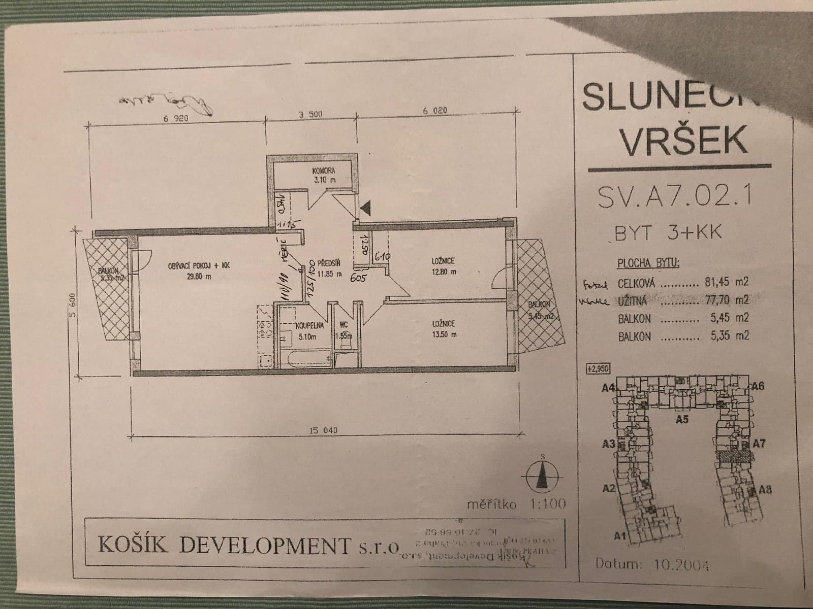 Predaj bytu 3-izbový 81 m², Budapešťská, Praha, Praha Predaj bytu 3-izbový 81 m², Budapešťská, Praha, Praha