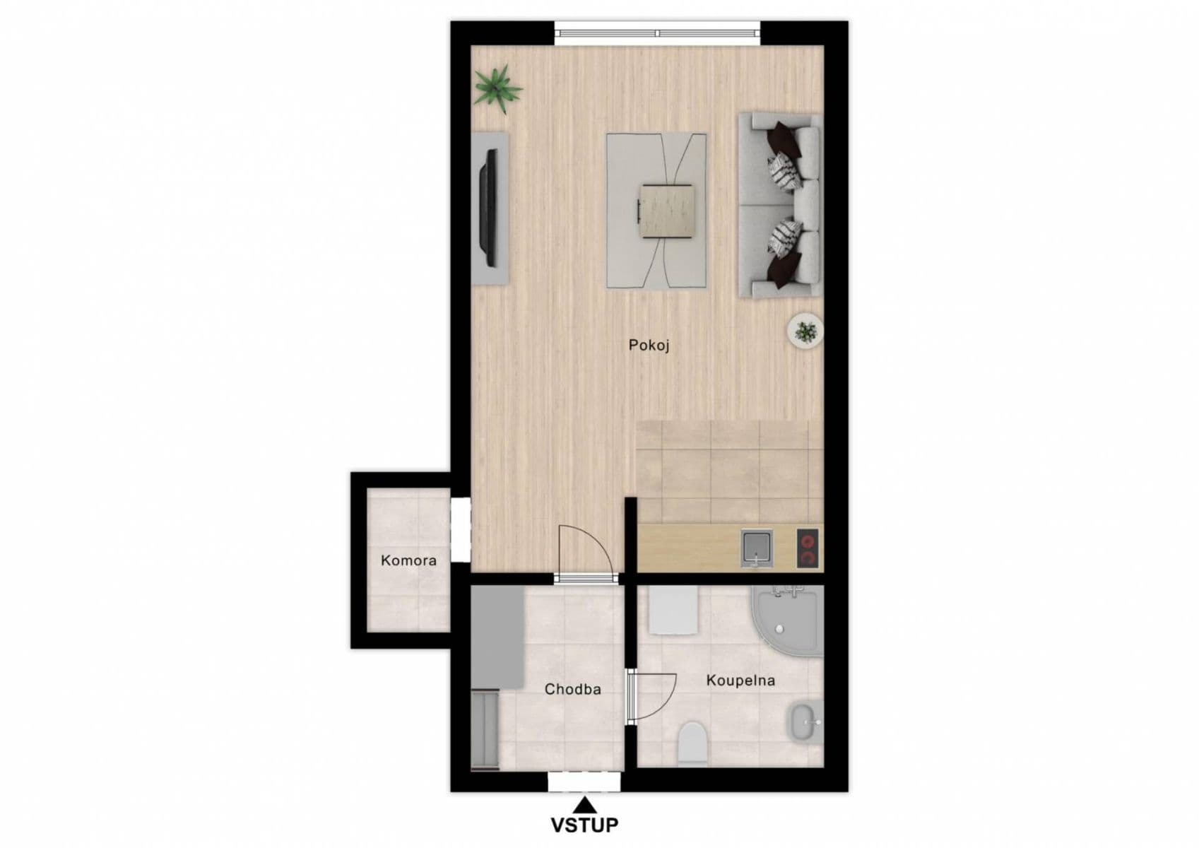 Predaj bytu 1-izbový 30 m², Bukolská, Praha, Praha Predaj bytu 1-izbový 30 m², Bukolská, Praha, Praha