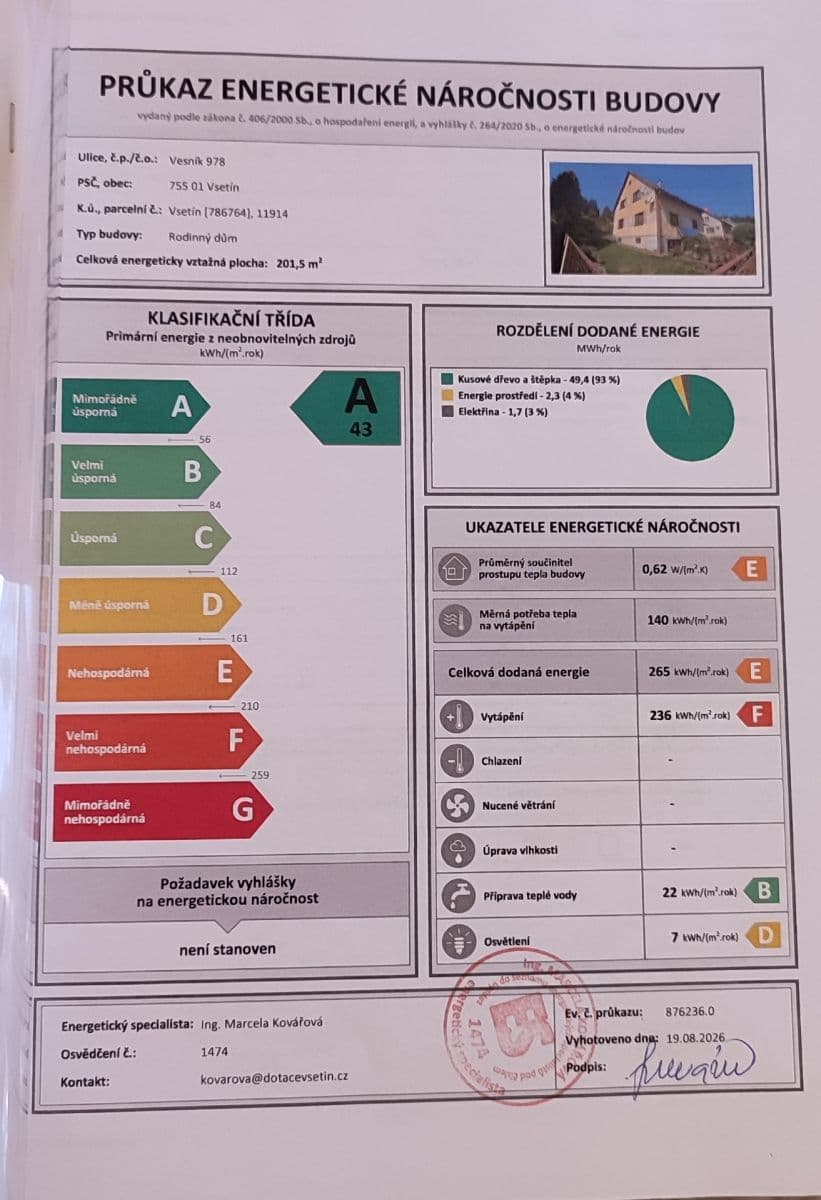 Predaj domu 150 m², pozemok 820 m², Vsetín, Zlínský kraj Predaj domu 150 m², pozemok 820 m², Vsetín, Zlínský kraj