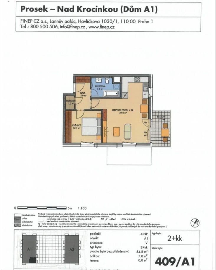 Predaj bytu 2-izbový 55 m², Prosecká, Praha, Praha Predaj bytu 2-izbový 55 m², Prosecká, Praha, Praha