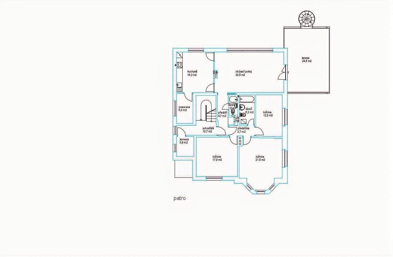 Prenájom bytu 4-izbový 155 m², Medkova, Praha, Praha Prenájom bytu 4-izbový 155 m², Medkova, Praha, Praha