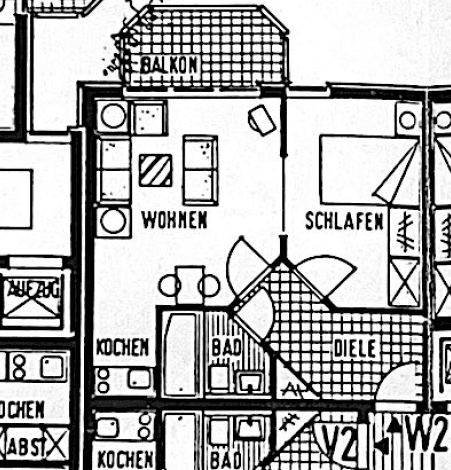 Prenájom bytu 2-izbový 40 m², Am Schloß Broich 15, Mülheim an der Ruhr, Severné Porýnie - Westfálsko Prenájom bytu 2-izbový 40 m², Am Schloß Broich 15, Mülheim an der Ruhr, Severné Porýnie - Westfálsko