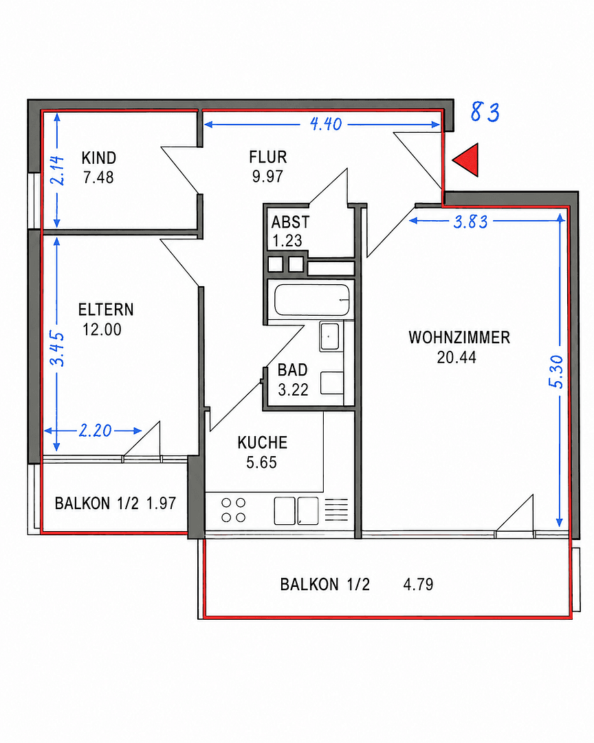 Predaj bytu 3-izbový 67 m², Mauthäuslstraße 39, München, Bavorsko Predaj bytu 3-izbový 67 m², Mauthäuslstraße 39, München, Bavorsko