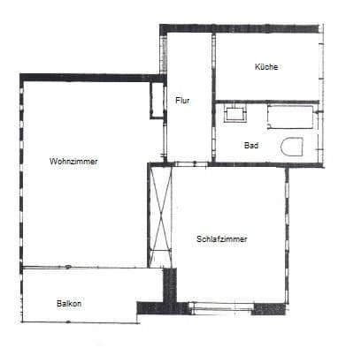 Prenájom bytu 2-izbový 40 m², Hamburg, Hamburg Prenájom bytu 2-izbový 40 m², Hamburg, Hamburg